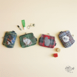 【松尾ミユキ】Mini purse cat check back｜がま口ポーチ　ミニパース チェック (2)