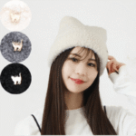 猫耳ニットワッチ帽子
