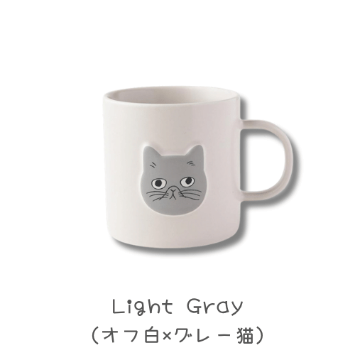 松尾ミユキCat-Face-mugぷっくり立体感猫顔マグカップ08