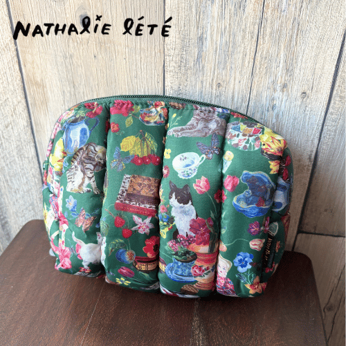 ナタリーレテキルティングポーチNathalie-Lete-Quilted_Pouch_Cats07