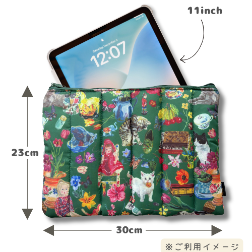 ナタリーレテキルティングポーチNathalie-Lete-Quilted_Pouch_Cats03